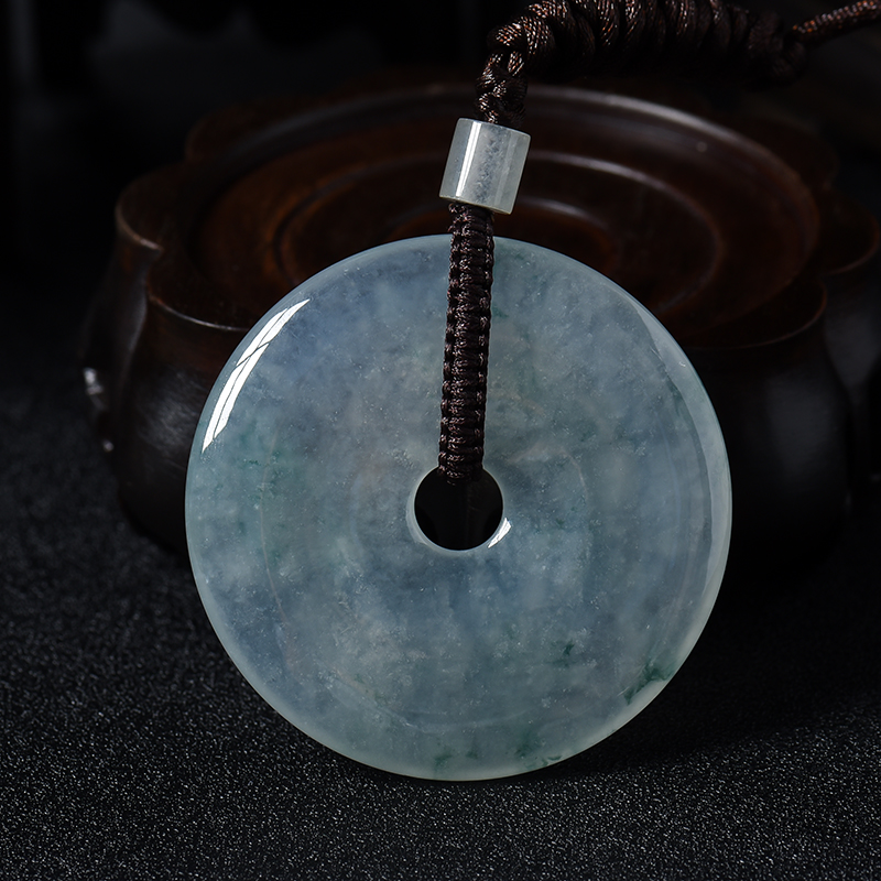 翡翠平安扣吊坠-红掌柜