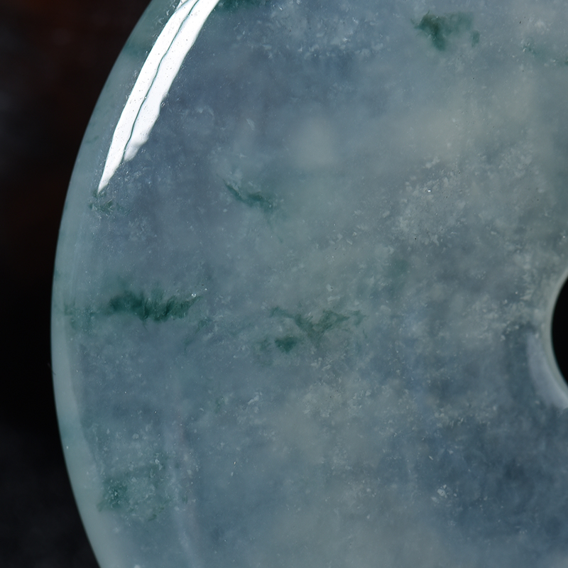 冰种翡翠平安扣-红掌柜