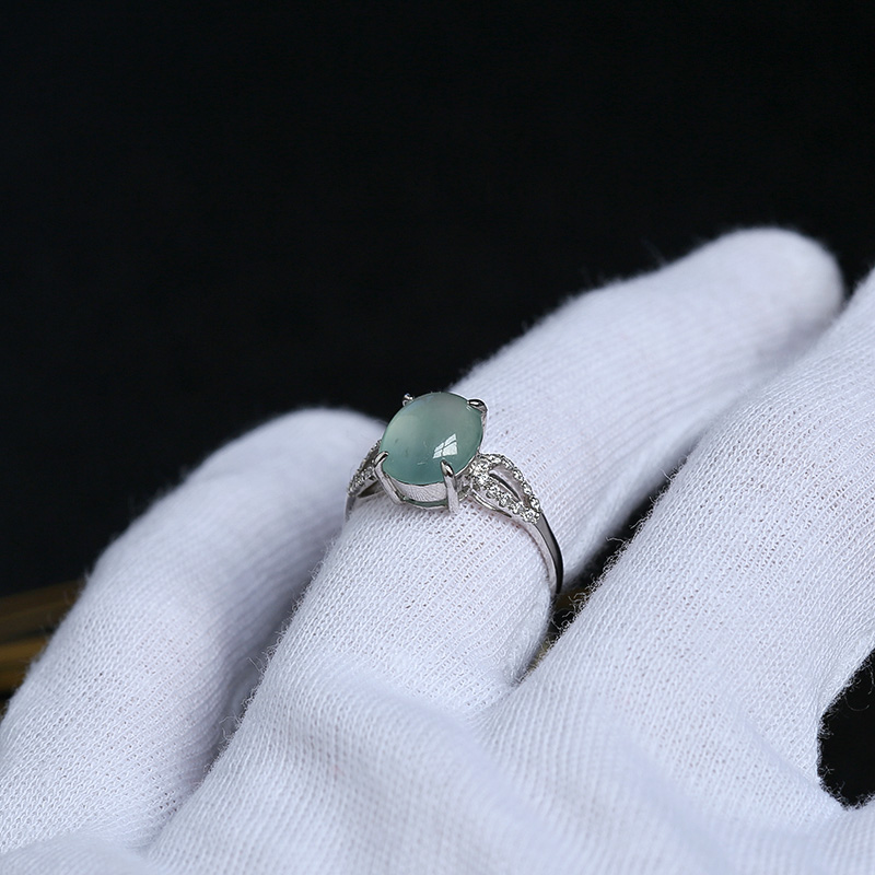 翡翠戒指-红掌柜