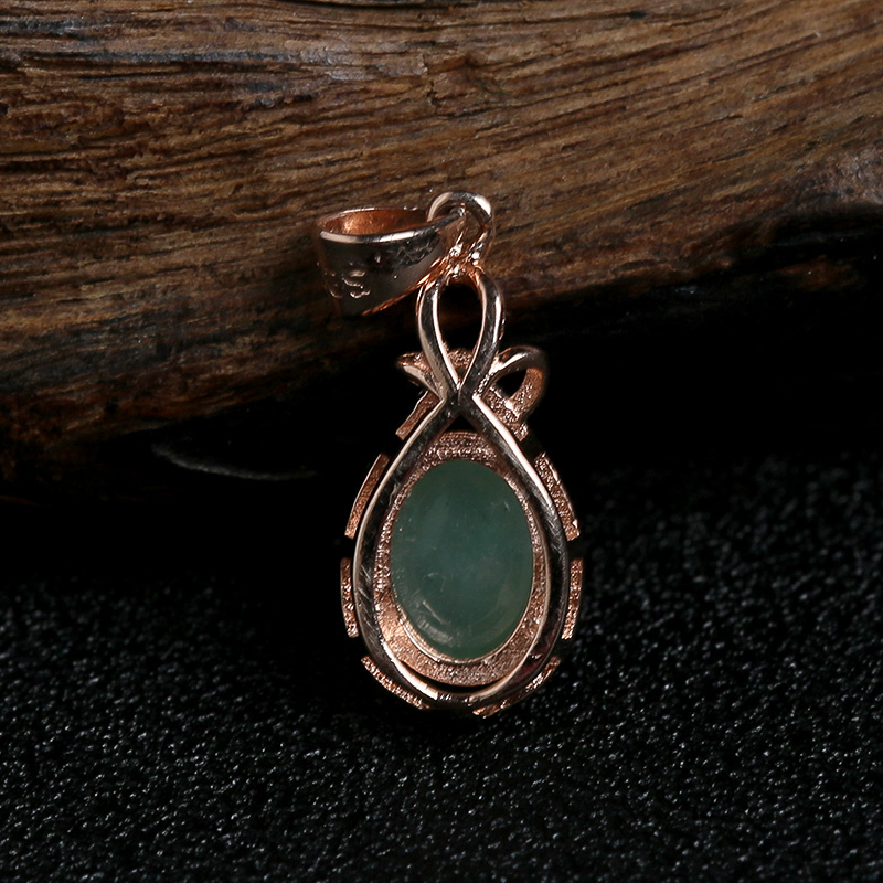 银镶糯冰种翡翠戒指-红掌柜