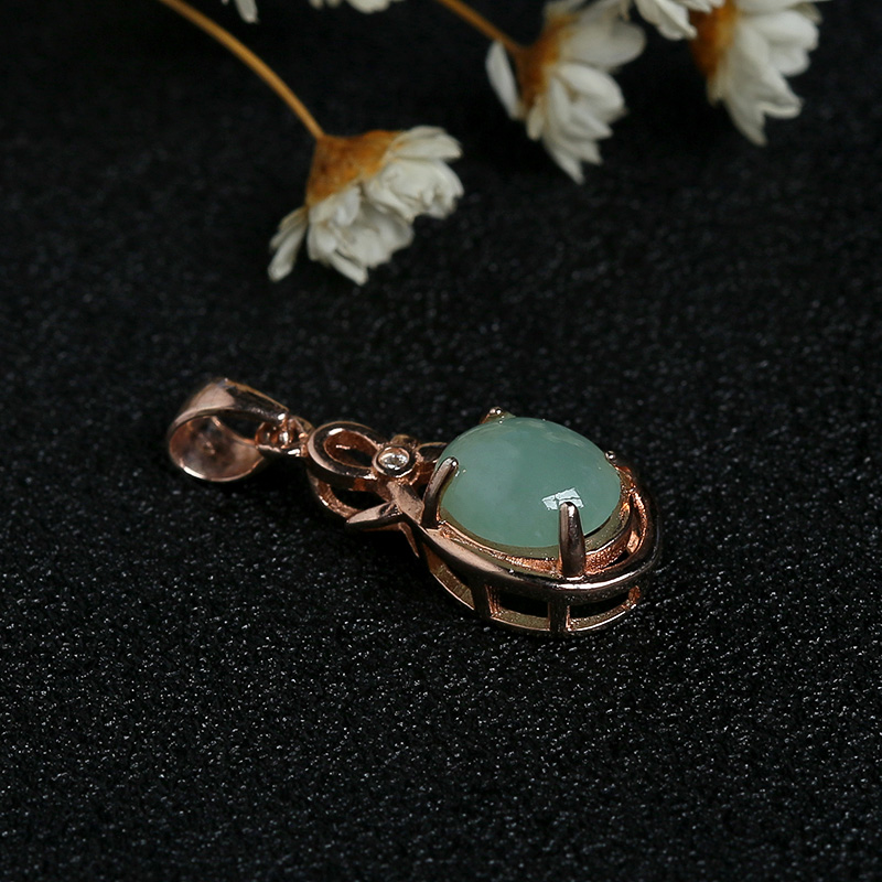 糯冰种翡翠戒指-红掌柜