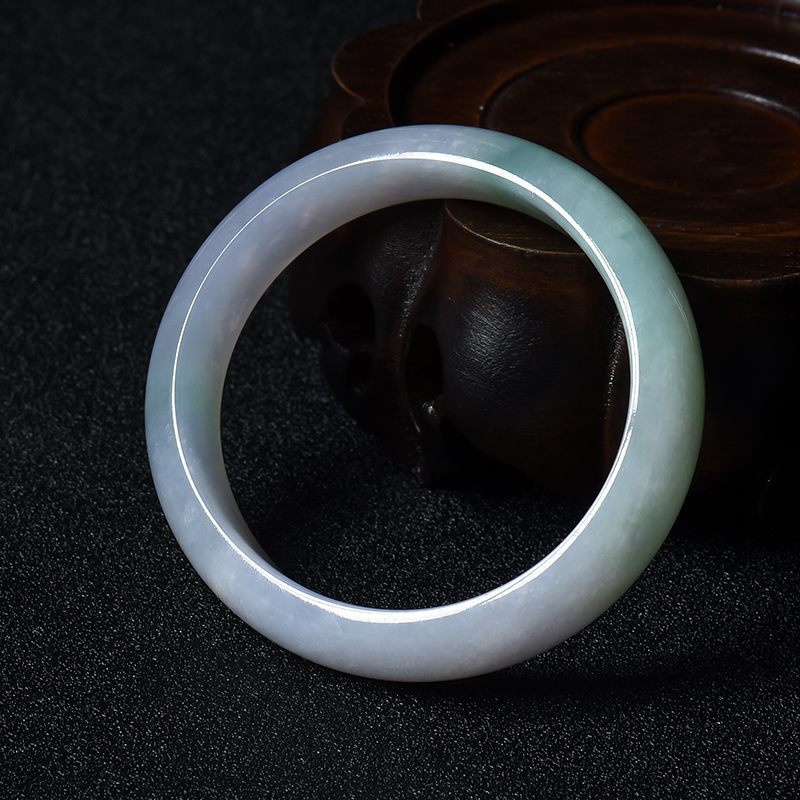 天然糯种晴底飘翠翡翠贵妃镯 - 红掌柜