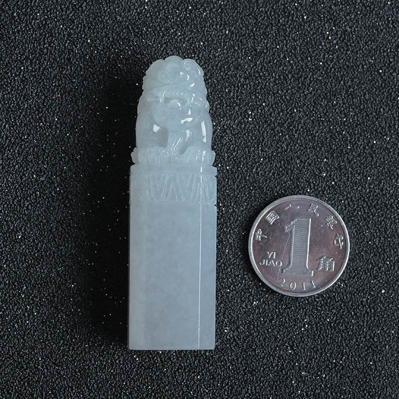 缅甸翡翠印章-红掌柜珠宝