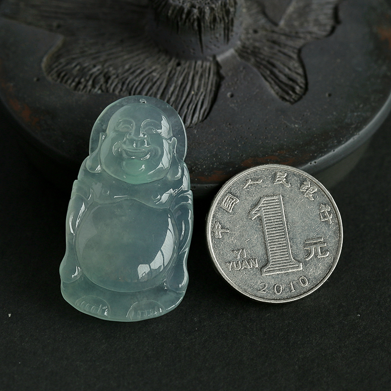 A货冰种翡翠吊坠 - 红掌柜