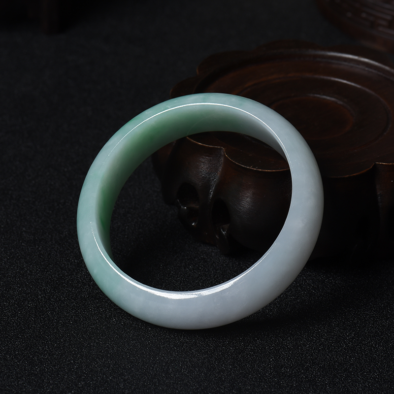 56.3#糯种翡翠手镯-红掌柜