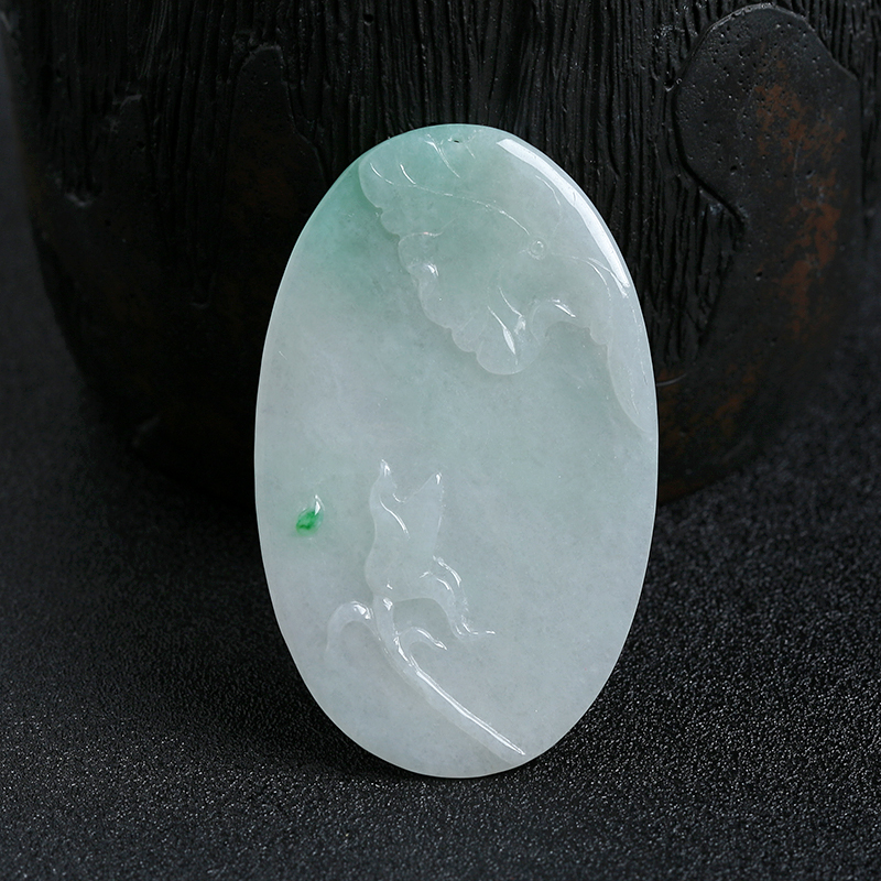 翡翠连年有余挂件 - 红掌柜