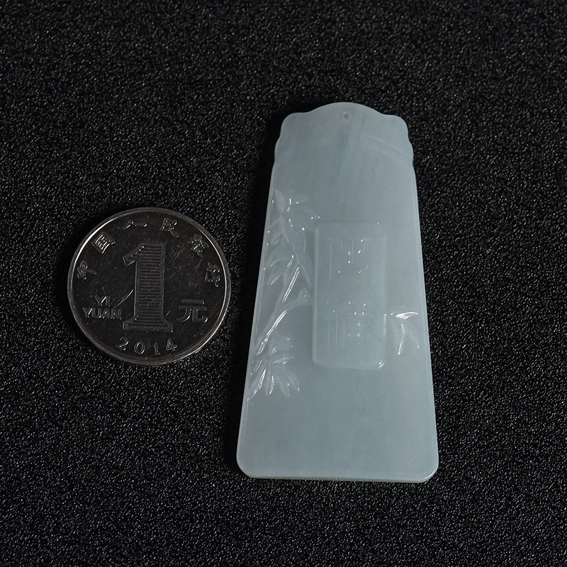 缅甸翡翠吉祥吊坠-红掌柜