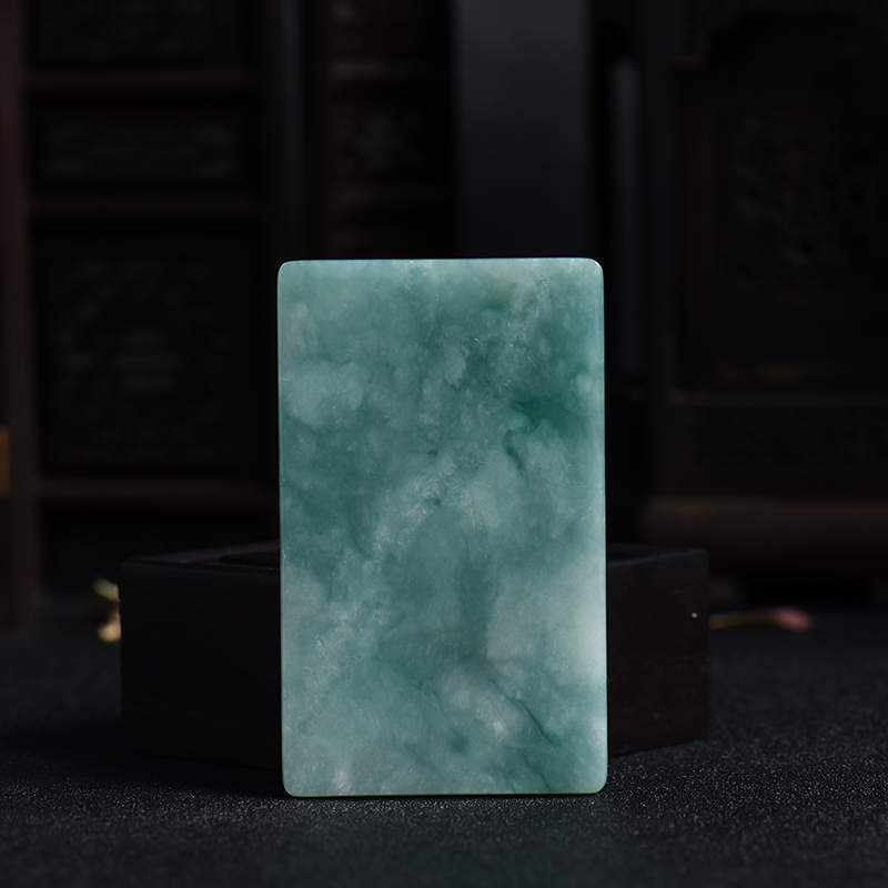 翡翠一帆风顺吊牌-红掌柜