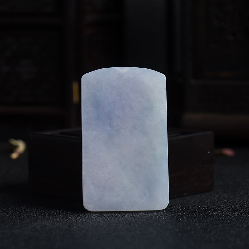 糯种浅紫翡翠麒麟送子-红掌柜