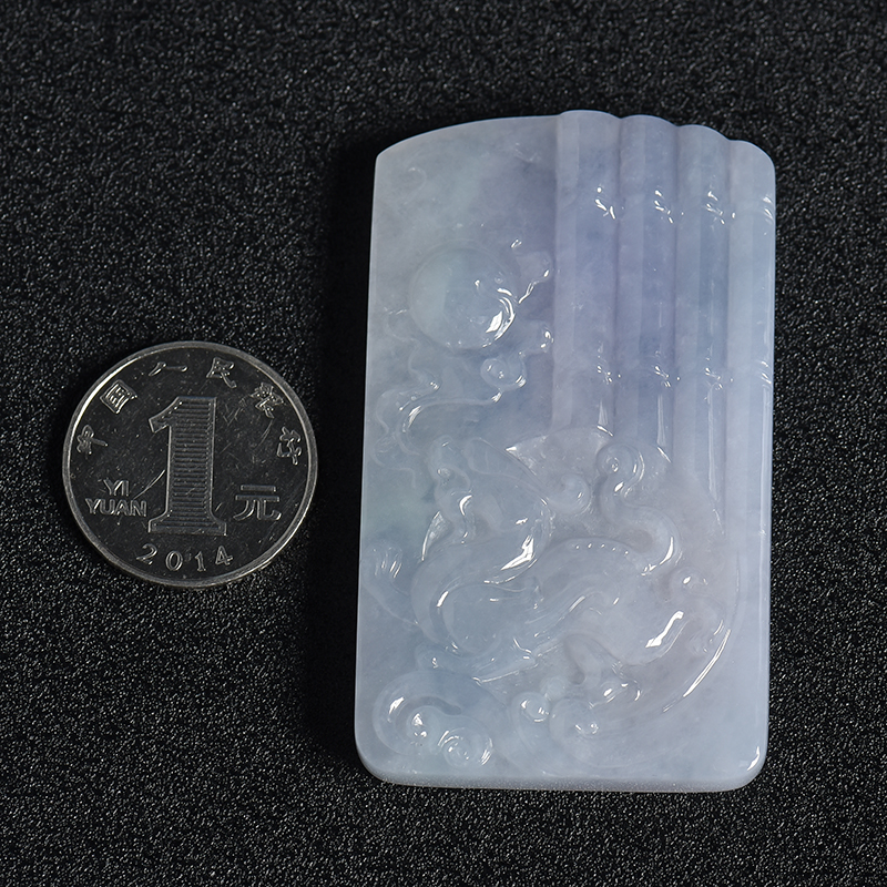 缅甸翡翠麒麟送子吊坠-红掌柜