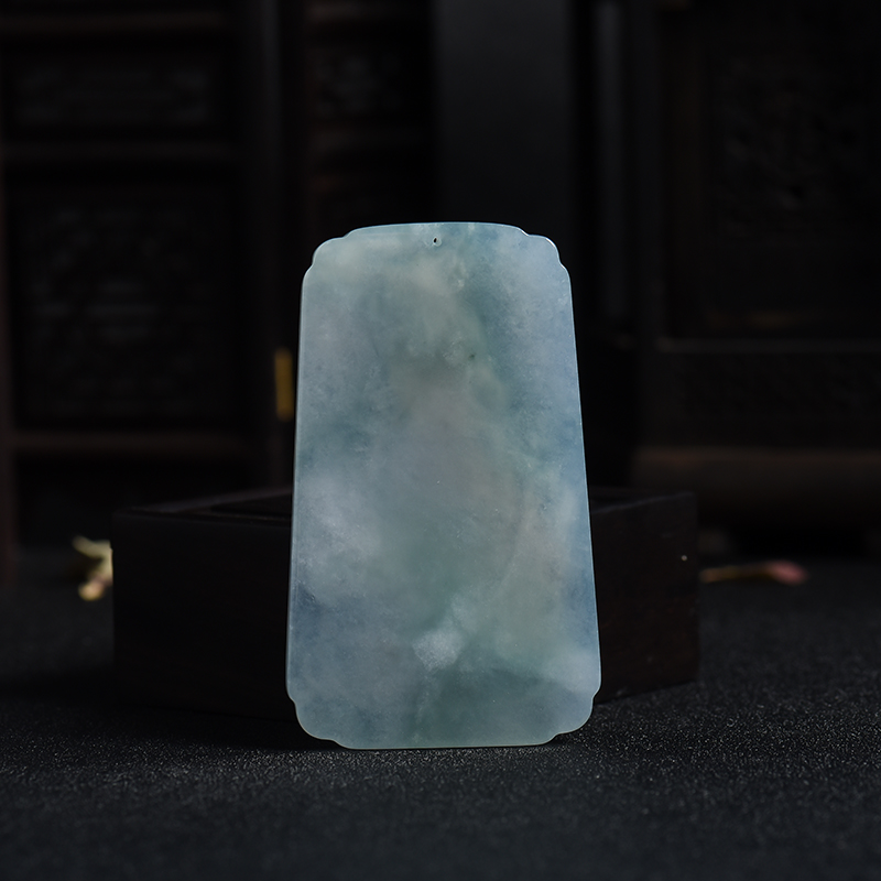 翡翠普贤吊牌-红掌柜