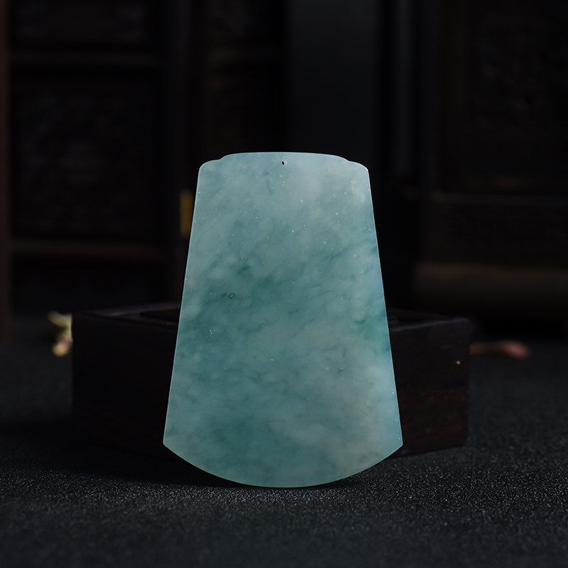 翡翠文殊菩萨吊牌-红掌柜