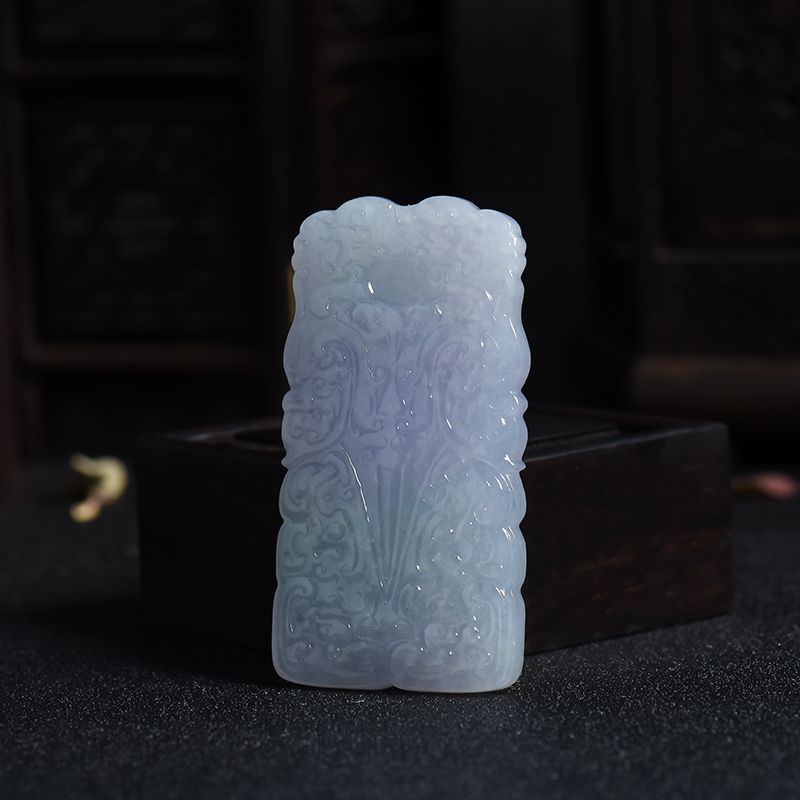 紫罗兰飘绿翡翠福在眼前吊牌-红掌柜