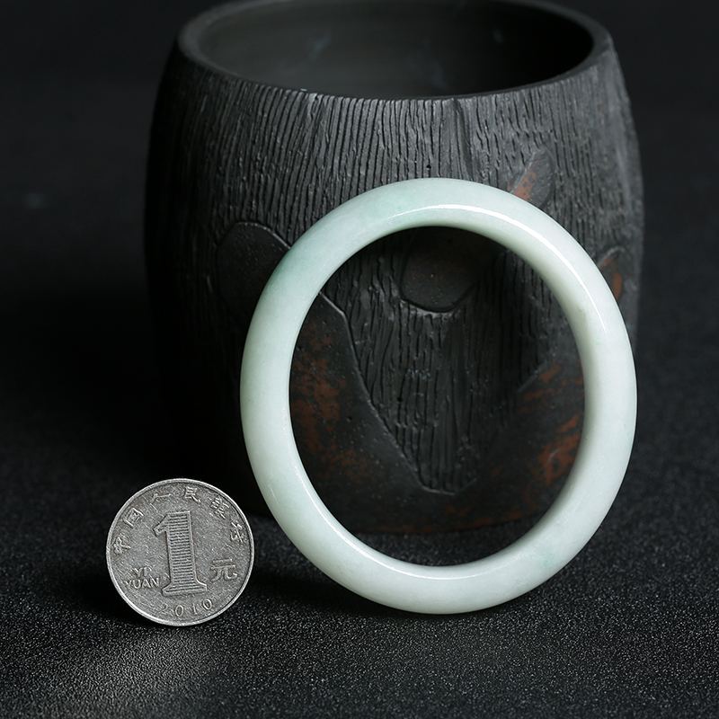 缅甸A货天然翡翠贵妃镯 - 红掌柜