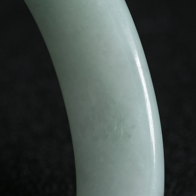 缅甸A货天然豆种翡翠贵妃镯 - 红掌柜