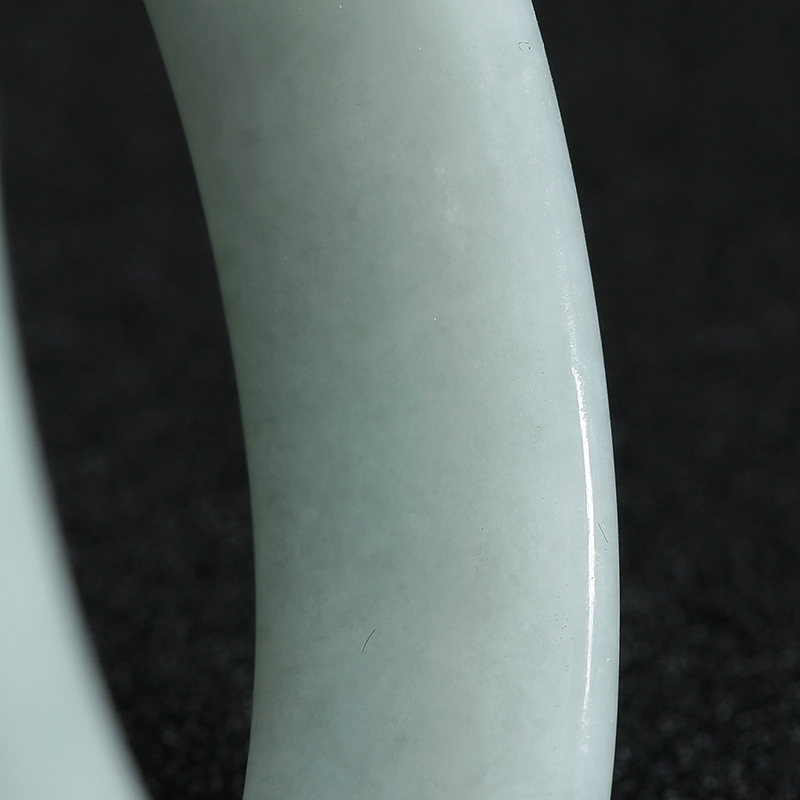 缅甸A货天然豆种翡翠贵妃镯 - 红掌柜