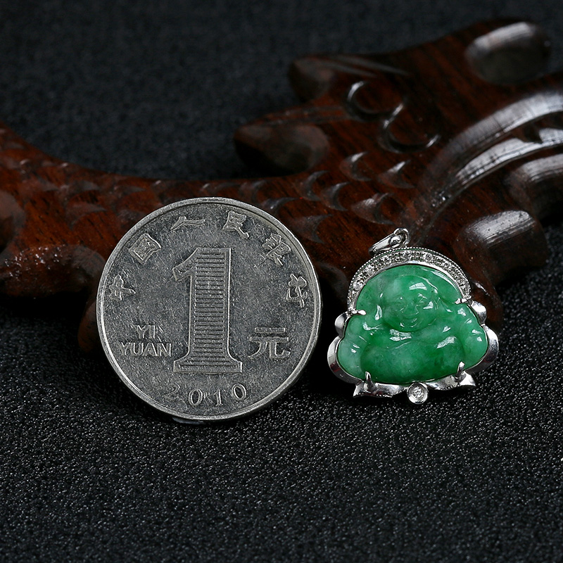 翡翠笑佛吊坠 - 红掌柜
