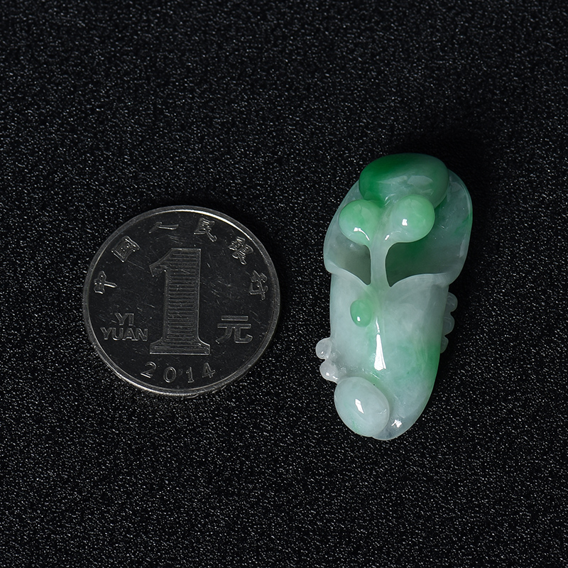 缅甸天然糯种翡翠-红掌柜