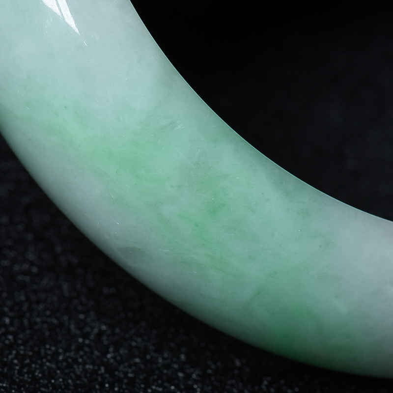 糯种白底青翡翠福镯-红掌柜