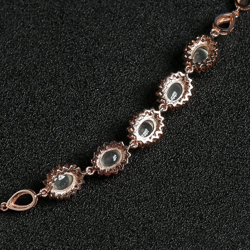 冰种晴水翡翠手链-红掌柜