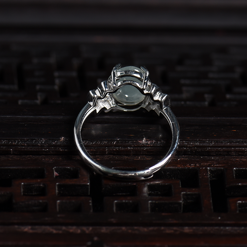 糯种翡翠戒指 - 红掌柜