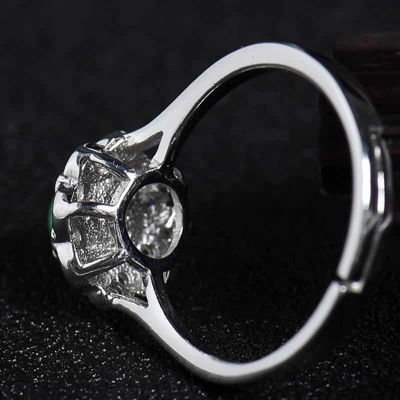 翠绿翡翠戒指 - 红掌柜