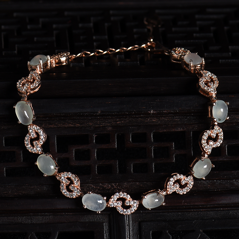 冰种翡翠套装-红掌柜