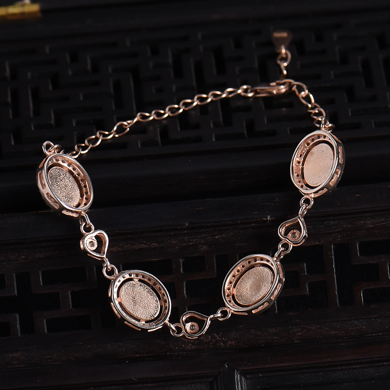 缅甸天然冰糯种双色翡翠手链-红掌柜