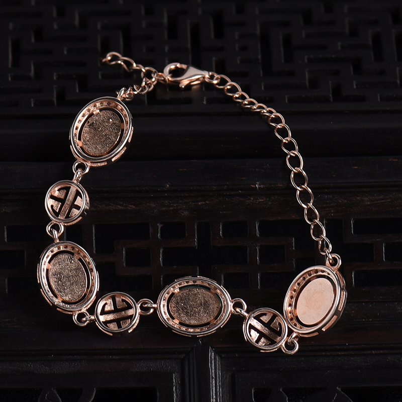 缅甸天然豆种豆绿翡翠手链-红掌柜