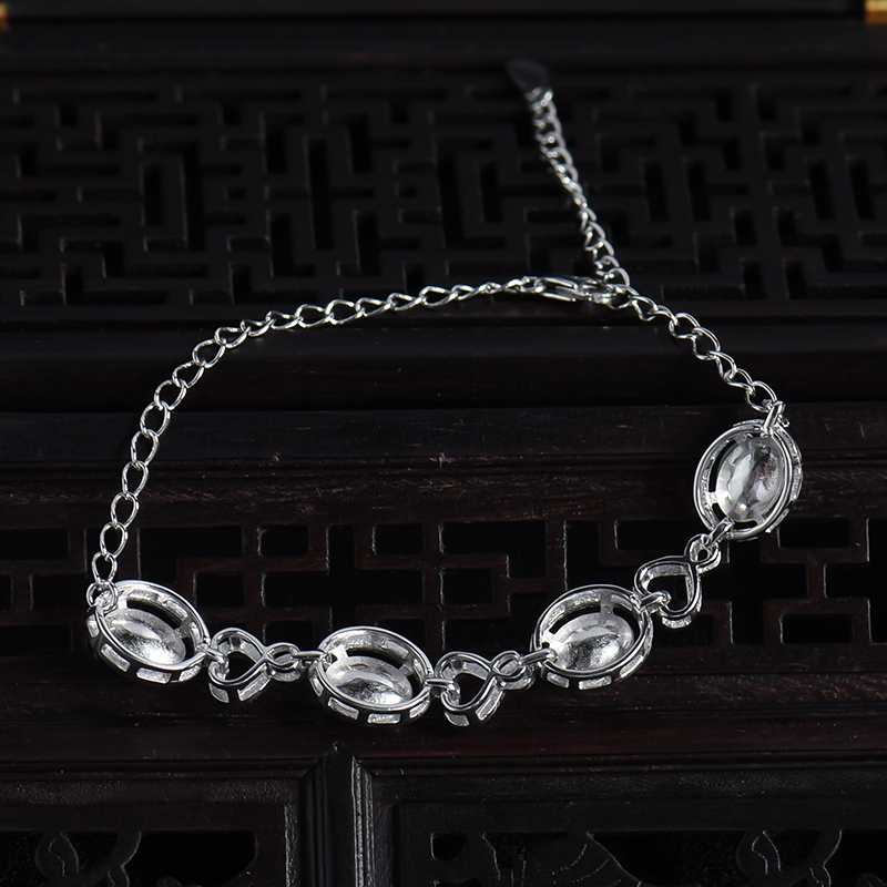 缅甸天然糯种浅绿翡翠手链-红掌柜