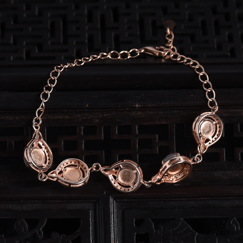 缅甸天然冰糯种翡翠手链-红掌柜