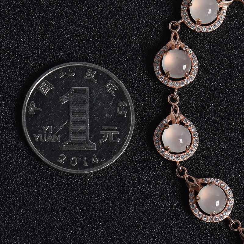 冰糯种翡翠手链-红掌柜