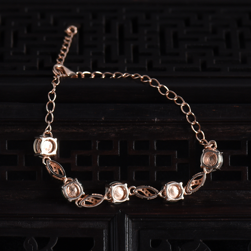 缅甸天然冰糯种翡翠手链-红掌柜