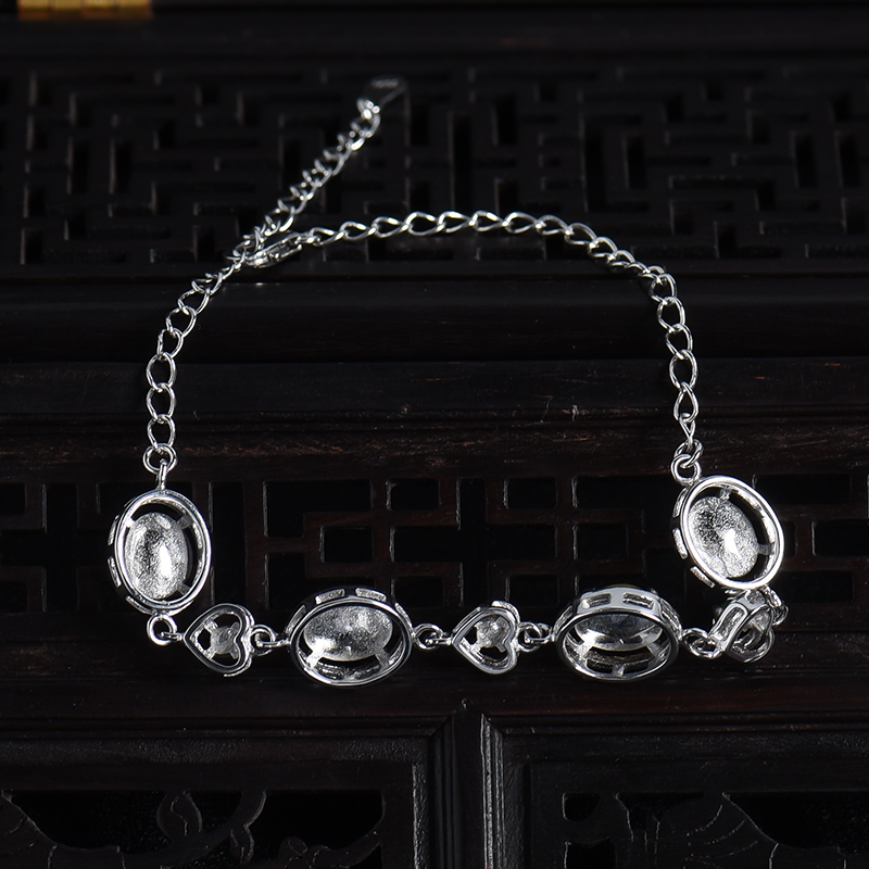 缅甸天然冰糯种三彩翡翠手链-红掌柜