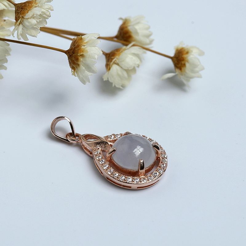 紫罗兰翡翠吊坠 - 红掌柜