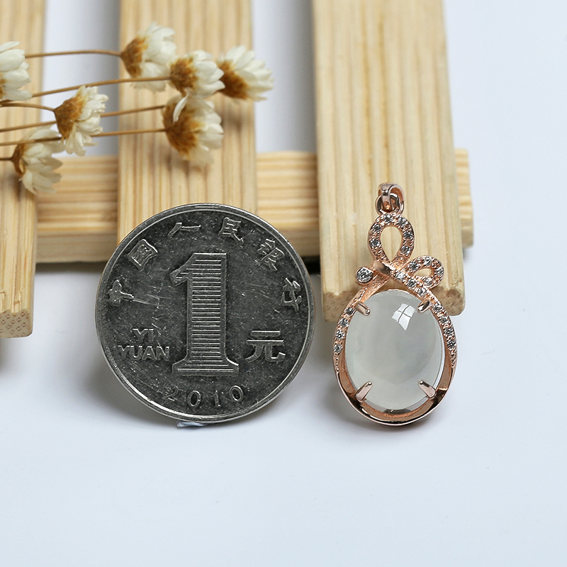 缅甸A货翡翠吊坠 - 红掌柜