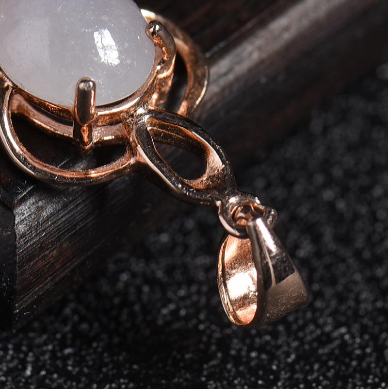 浅紫翡翠吊坠 - 红掌柜