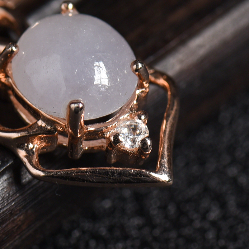 缅甸A货天然银镶糯种翡翠吊坠 - 红掌柜