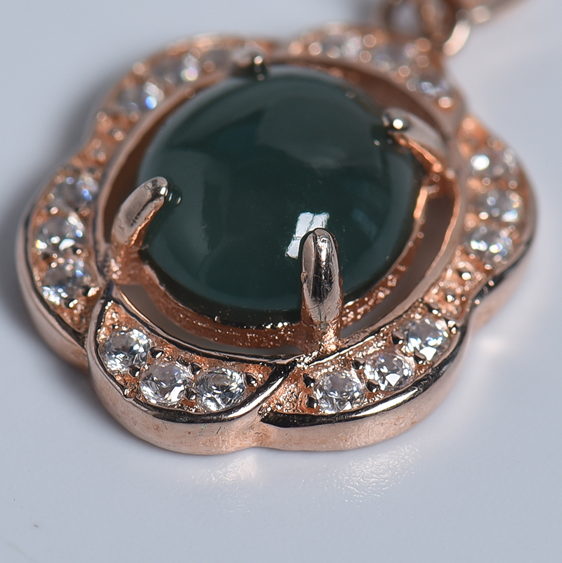 油青翡翠吊坠 - 红掌柜