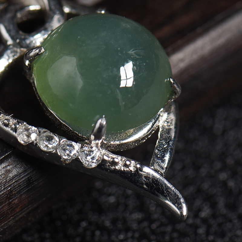 油青翡翠吊坠 - 红掌柜