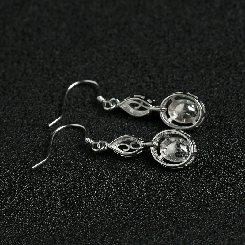 冰种浅绿翡翠耳坠-红掌柜