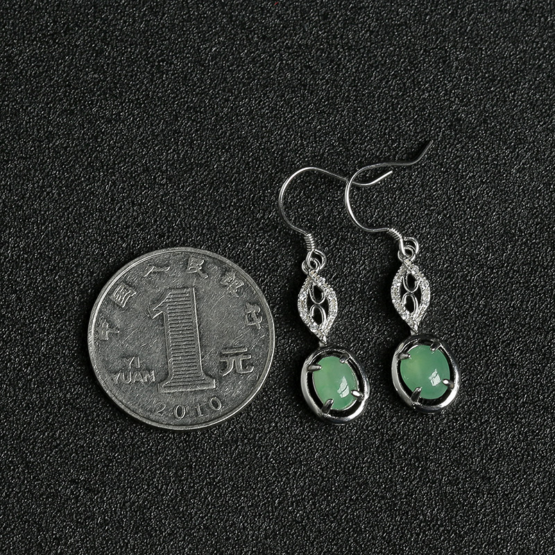 翡翠耳坠-红掌柜