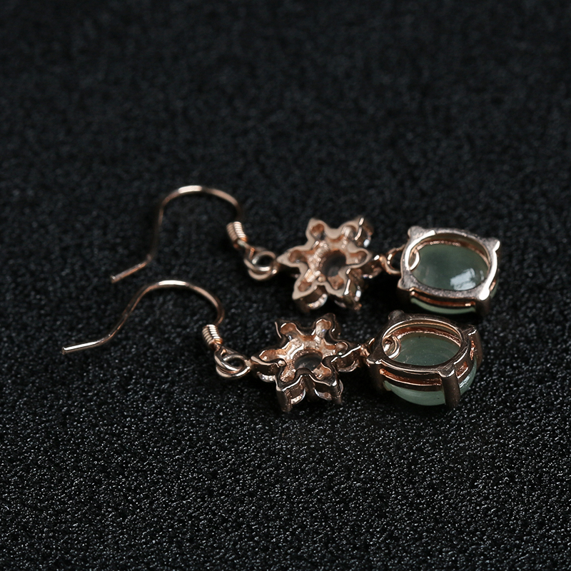 翡翠耳坠-红掌柜