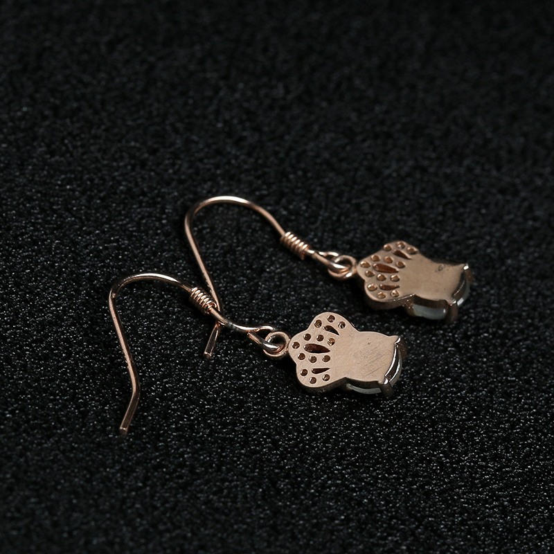 翡翠耳坠-红掌柜