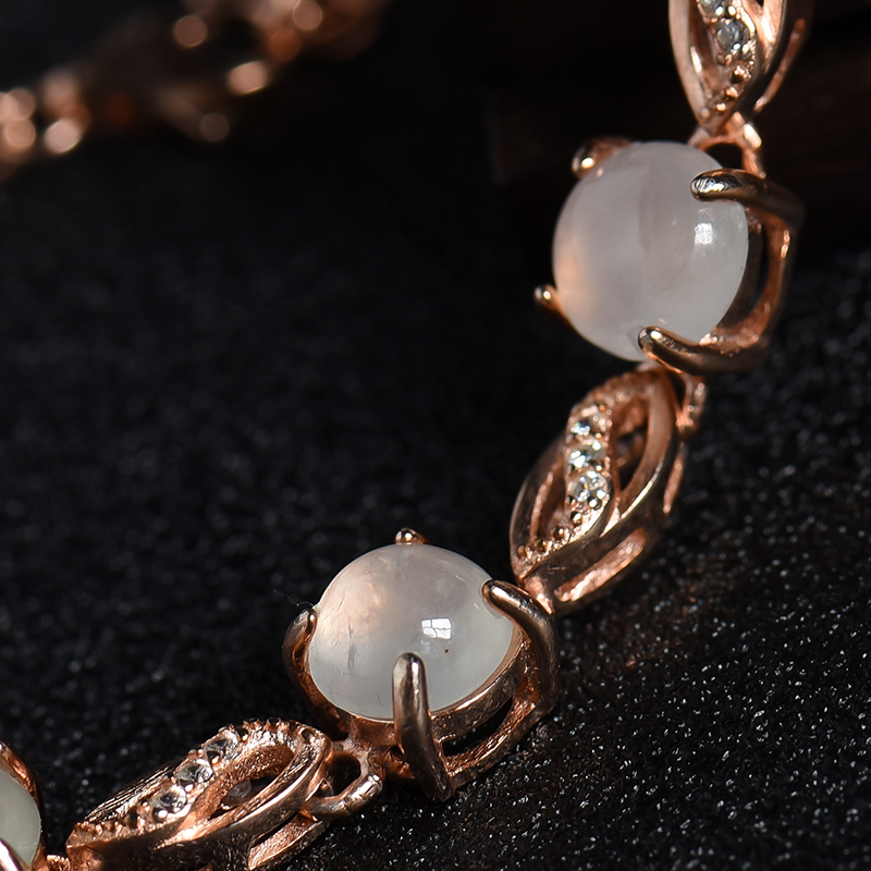 天然冰种晴水翡翠四件套-红掌柜