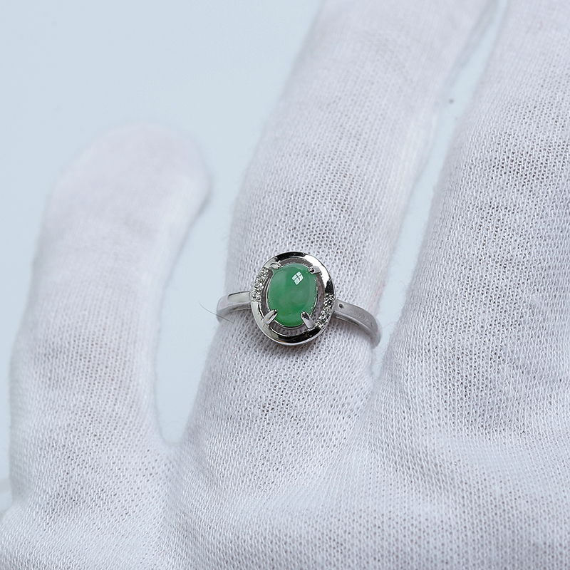 天然缅甸翠绿翡翠-红掌柜