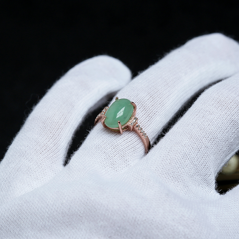 天然缅甸翠绿翡翠-红掌柜