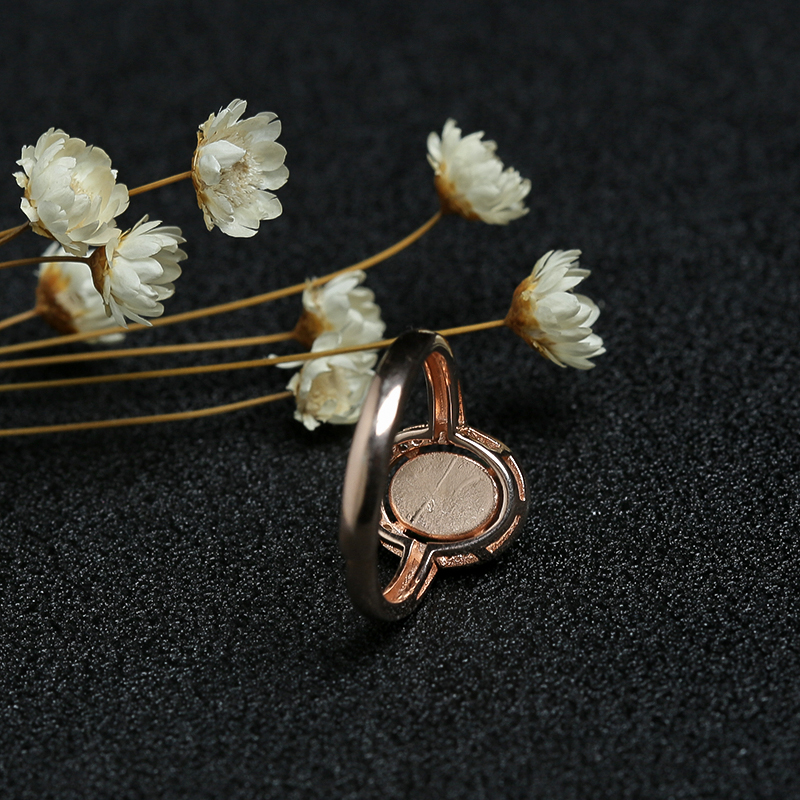 银镶缅甸天然冰糯种翡翠戒指-红掌柜