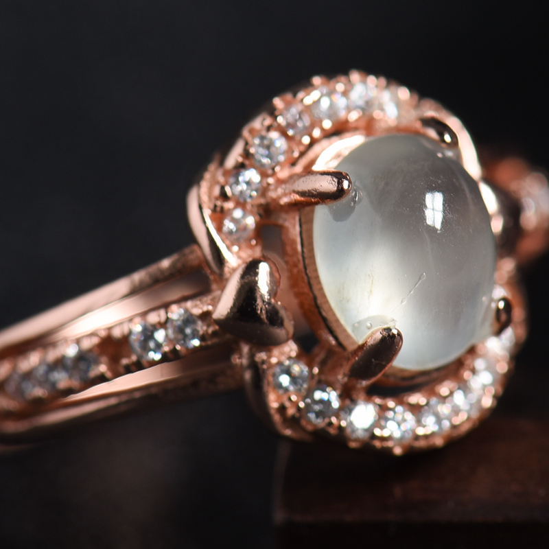 晴水翡翠戒指 - 红掌柜