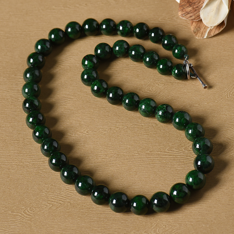 花青种翡翠塔链-红掌柜